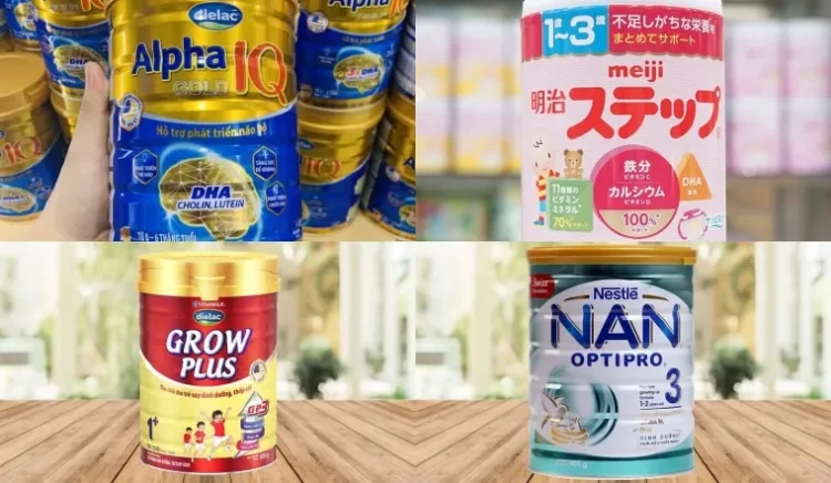 Top sữa tăng cân cho bé 1 tuổi tốt và bán chạy hiện nay